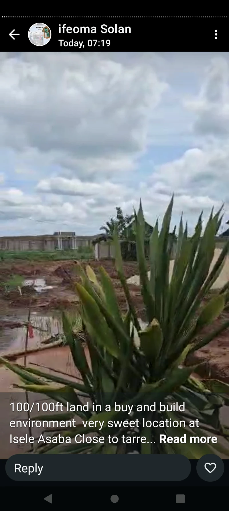 Land for Sale in 100 by 100 at Issele Azaba, Delta - Image 4