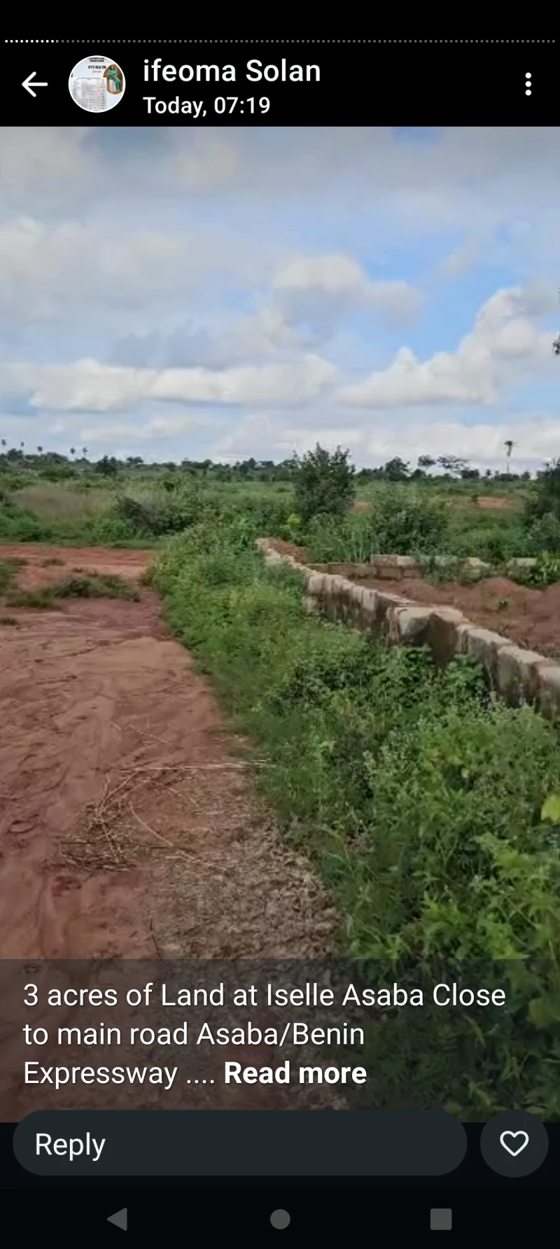 Land for Sale in 24 plots at Issele Azagba, Delta - Image 1
