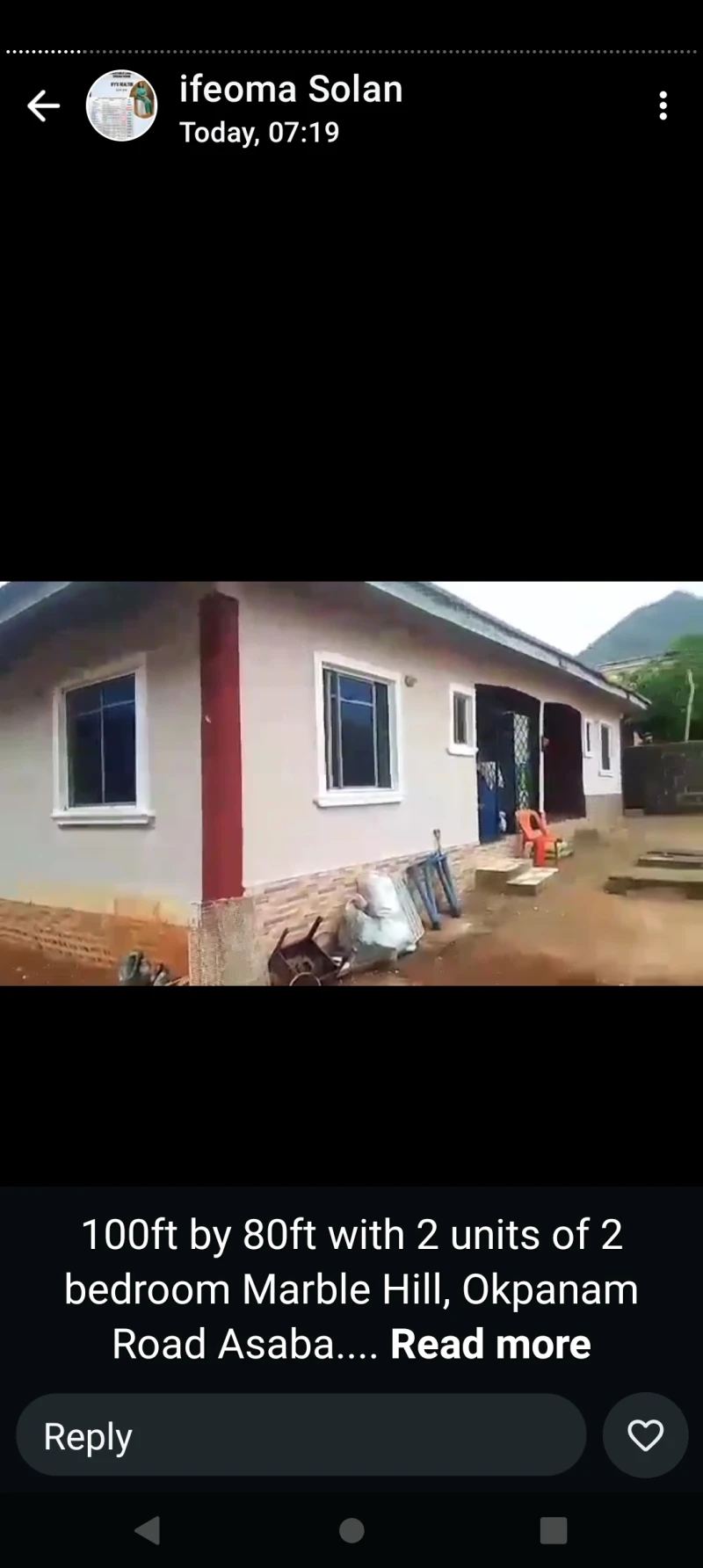 Land for Sale in 100 by 80 and 2 units of 2 bed at Mabel hill, Delta - Image 3
