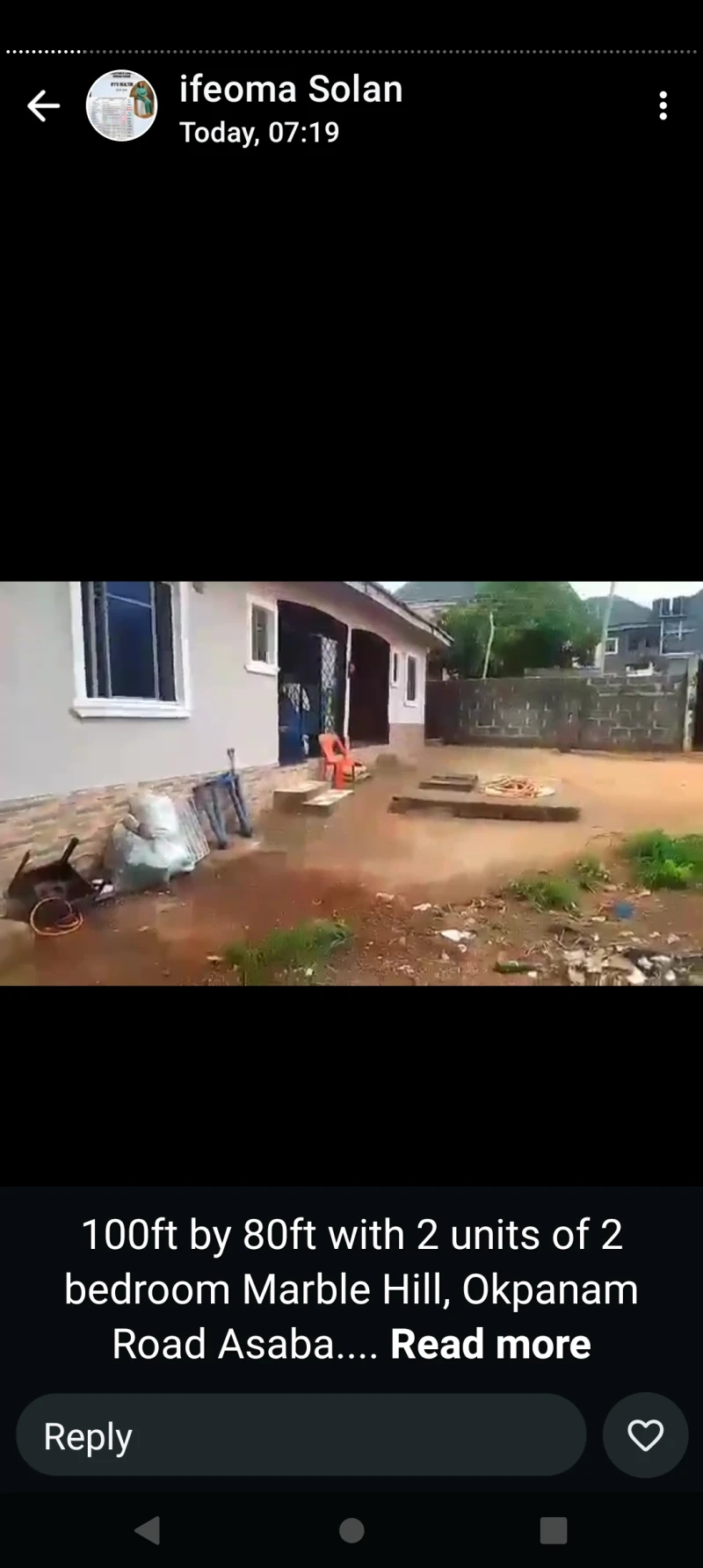 Land for Sale in 100 by 80 and 2 units of 2 bed at Mabel hill, Delta - Image 2