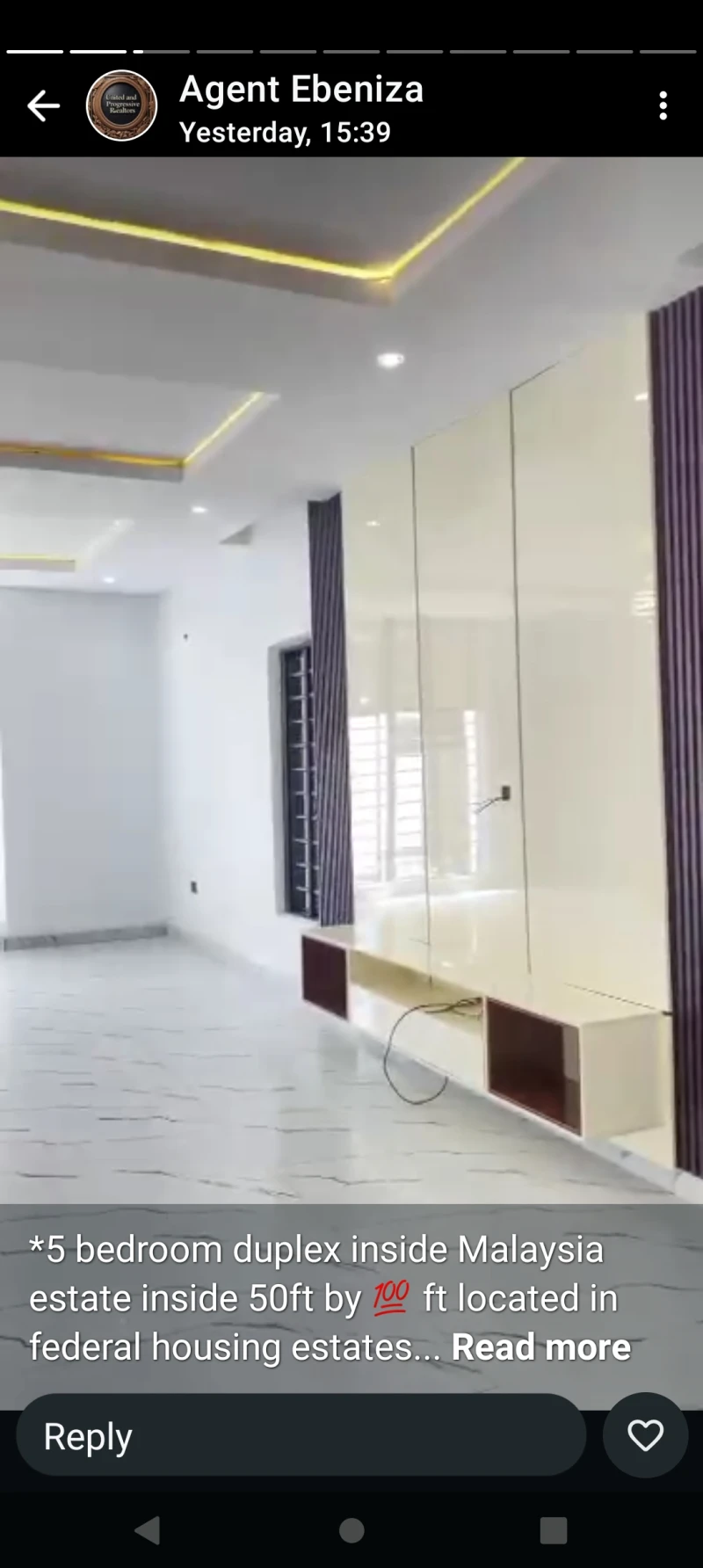 Duplex for Sale in 5 bed room duplex at Malaysia estate, Delta - Image 2