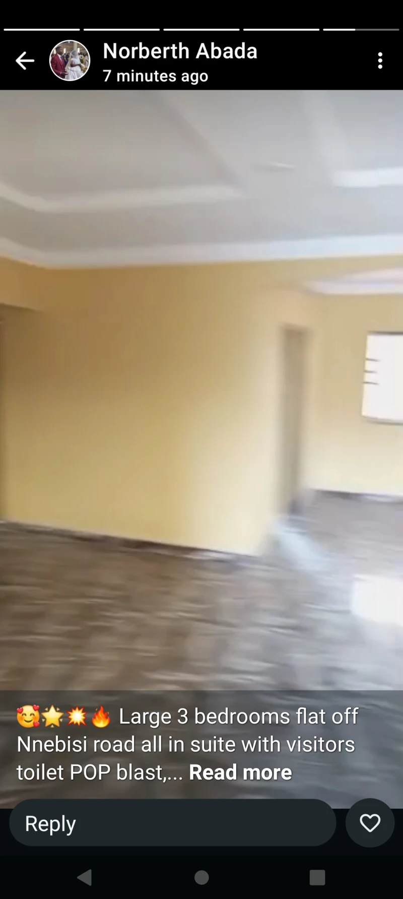 3 Bedroom Flat for Rent in Off Nnebisi road, Delta - Image 1