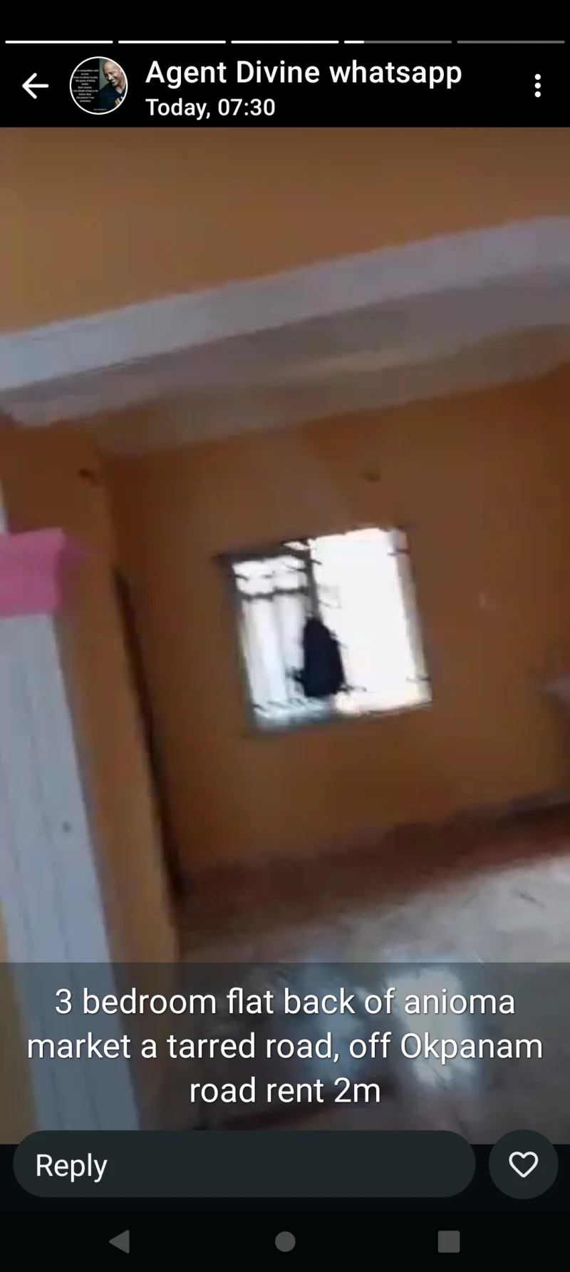 3 Bedroom Flat for Rent in Back of Anioma market, Delta - Image 3