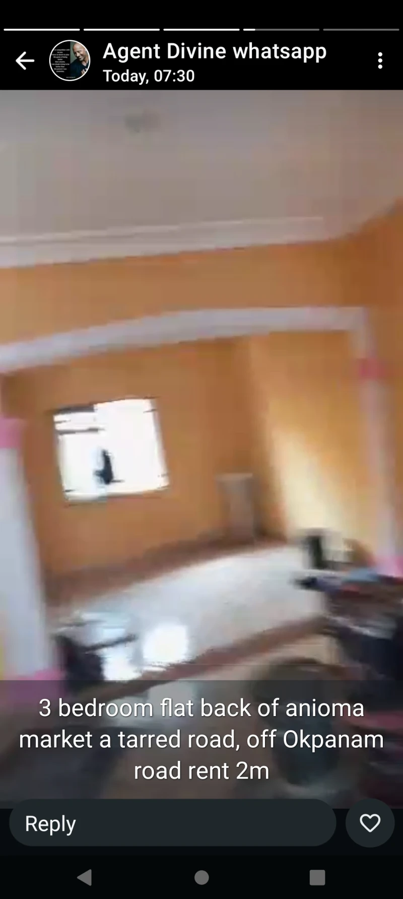 3 Bedroom Flat for Rent in Back of Anioma market, Delta - Image 4