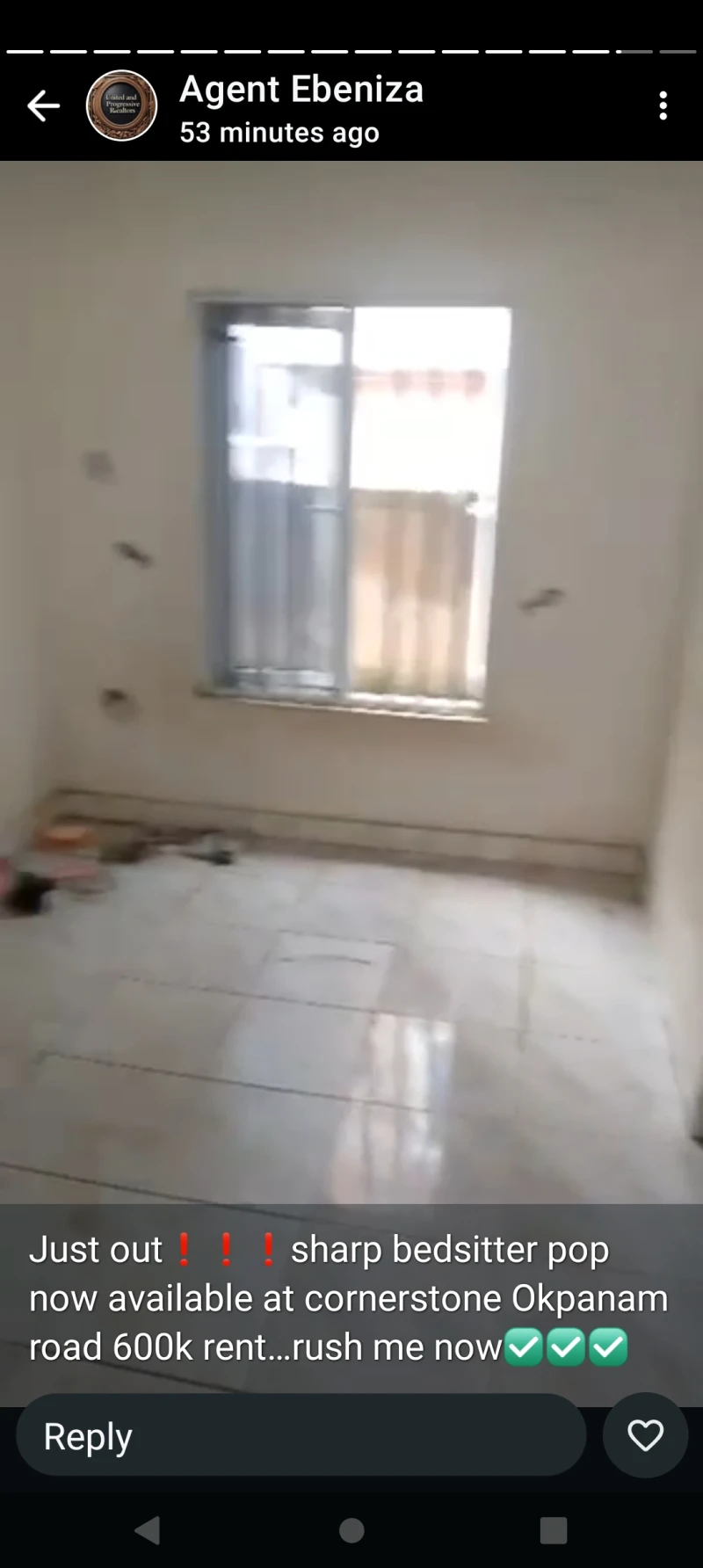 SelfContain for Rent in Corner stone Okpanam road, Delta - Image 5