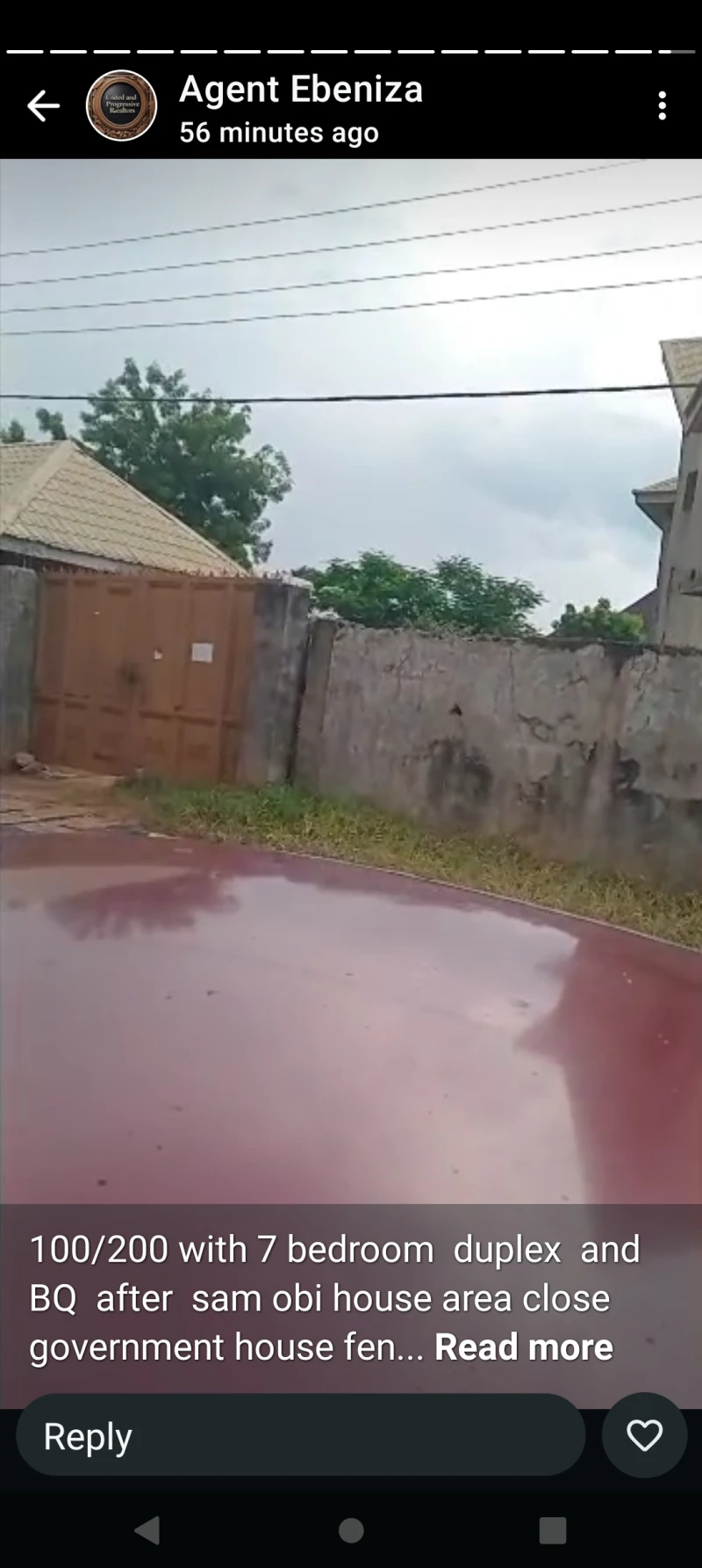 Land for Sale in 100 by 200 and uncompleted 7 bedroom duplex at GRA, Delta - Image 2