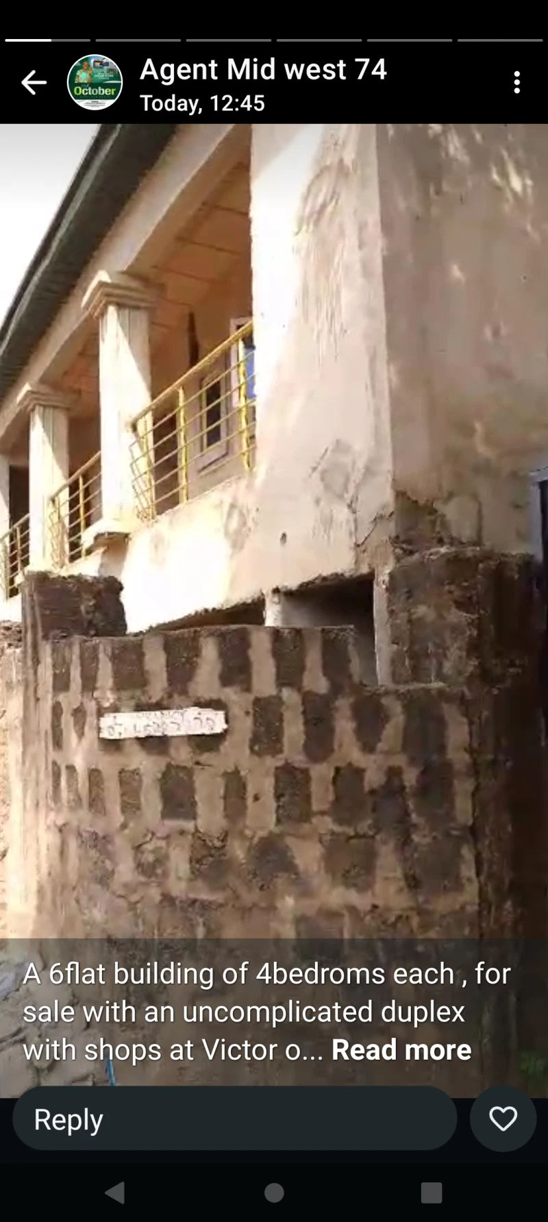 4 Bedroom Flat for Sale in 6 units of 4 bedroom at infant Jesus, Delta - Image 1