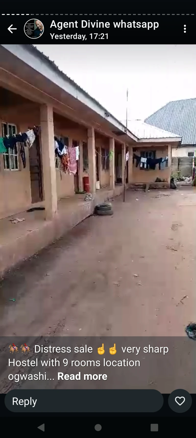 Hostel for Sale in 9 bedsitters at Ogwashi- Ukwu town., Delta cover picture