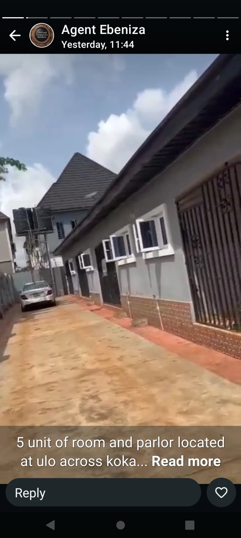 1 Bedroom Flat for Sale in 5 units of room and parlor at U.L.O. across koka, Delta cover picture