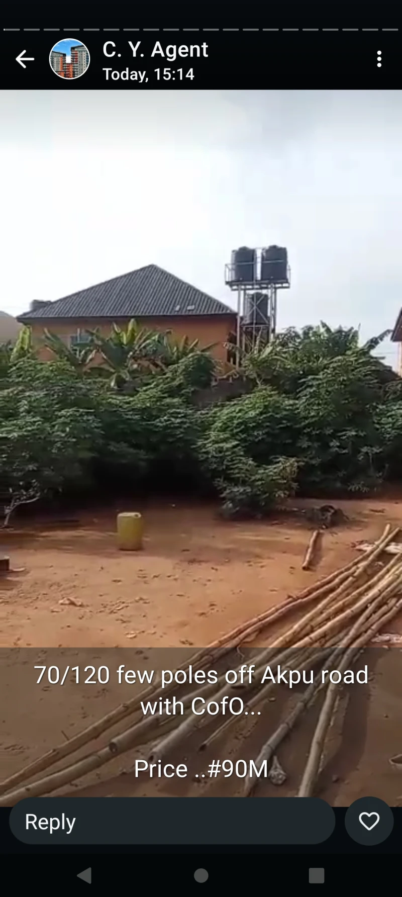 Land for Sale in Off Akpu road, Delta cover picture