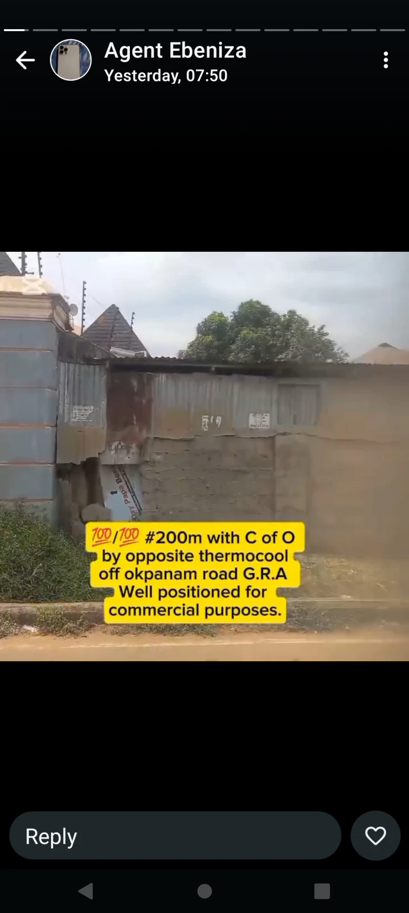 Land for Sale in GRA Okpanam road, Delta cover picture