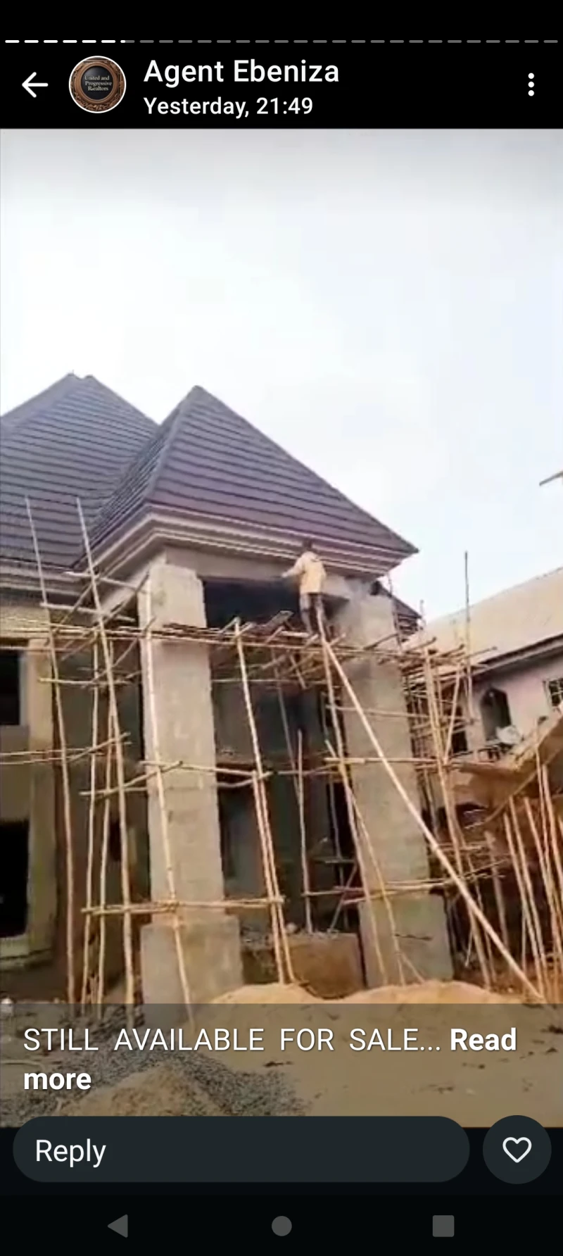 Duplex for Sale in 5 bedroom duplex, uncompleted at back of Hampton hotel, Delta cover picture
