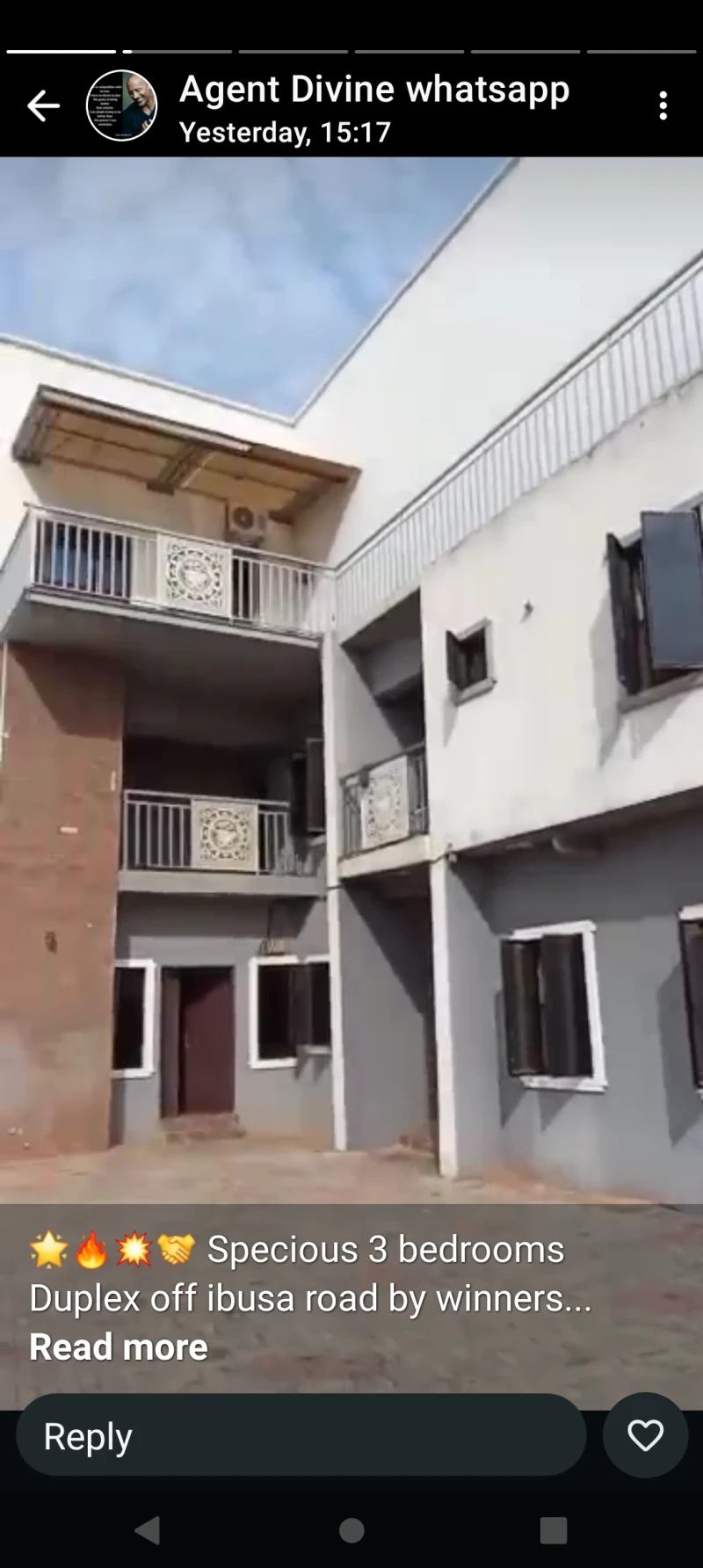 Duplex for Rent in 3 bedroom duplex, by winners ibusa road, Delta cover picture