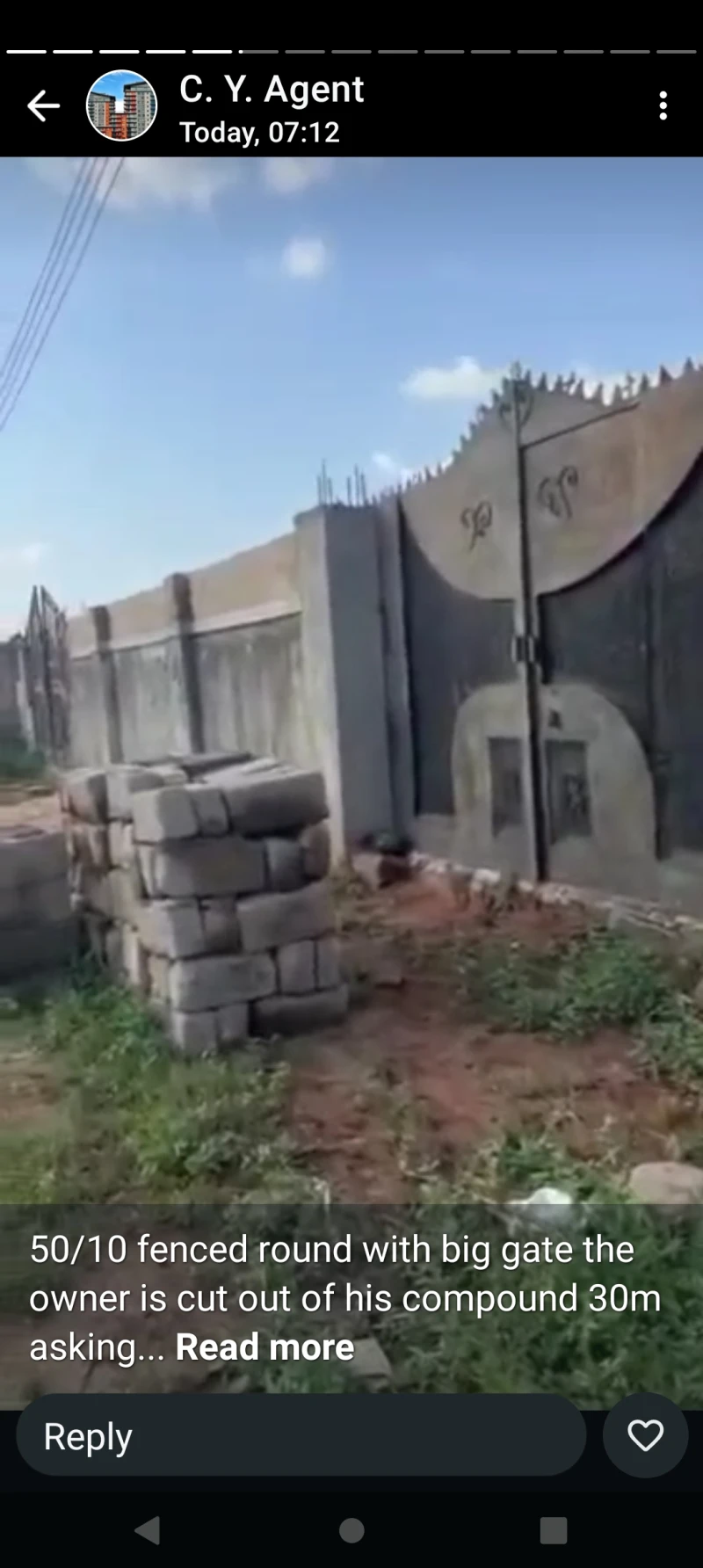 Land for Sale in Rehoboth ibusa road, Delta cover picture