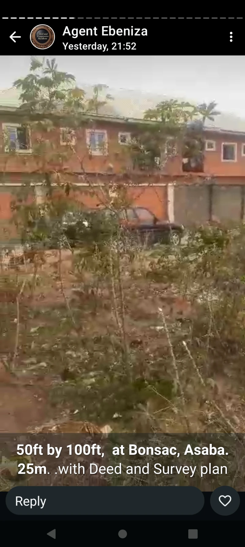 Land for Sale in 50 by 100 at Bonsac, Delta cover picture