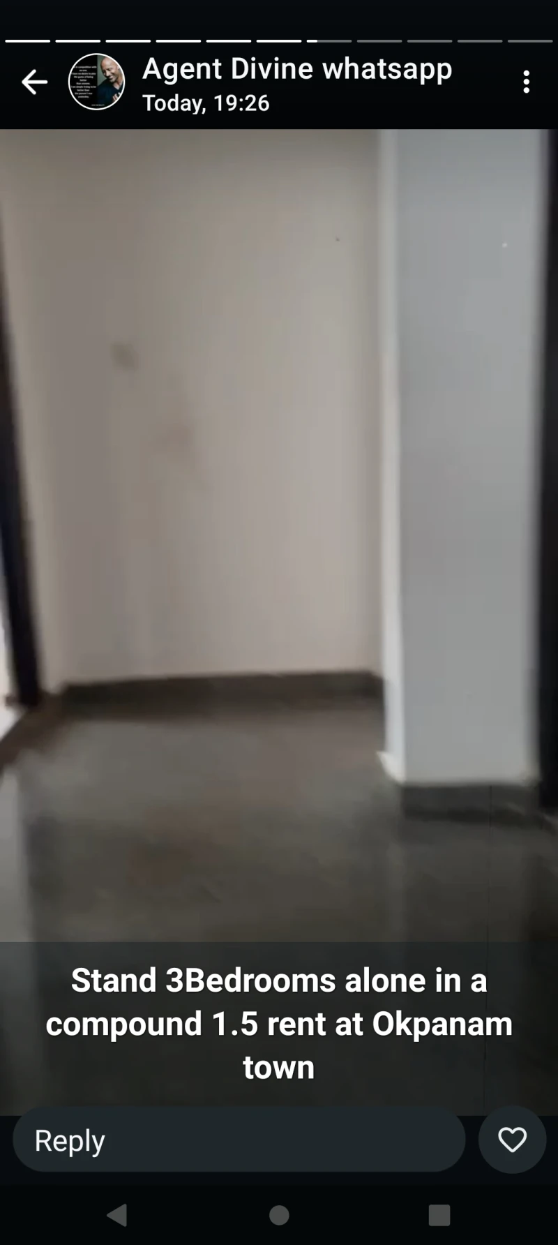 3 Bedroom Flat for Rent in Okpanam town, Delta cover picture