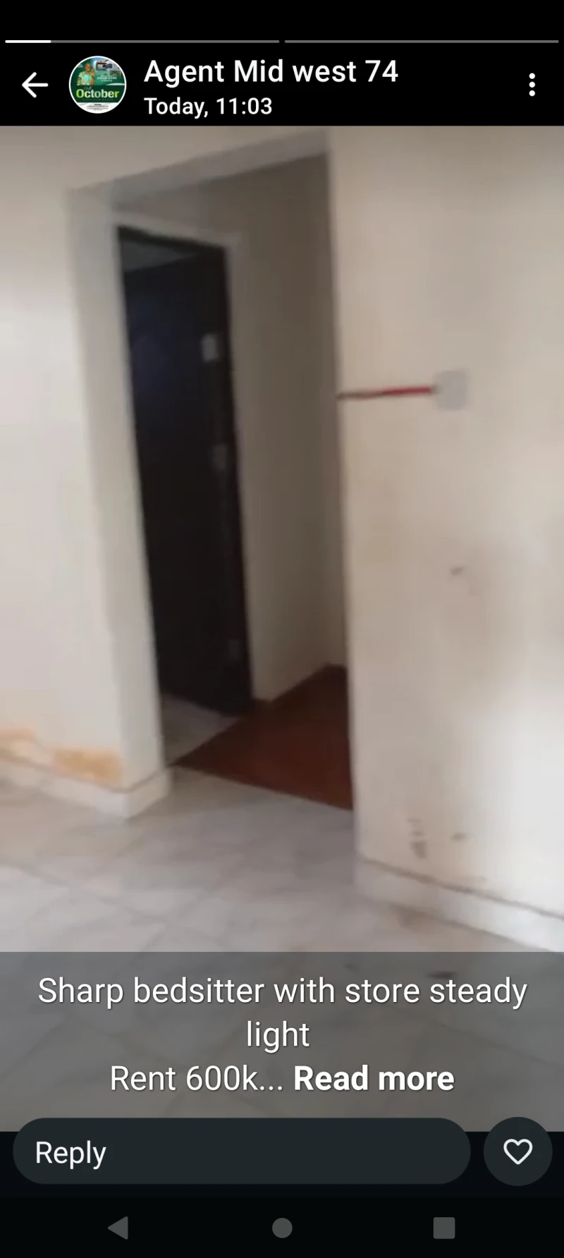 SelfContain for Rent in Corner stone, Delta cover picture