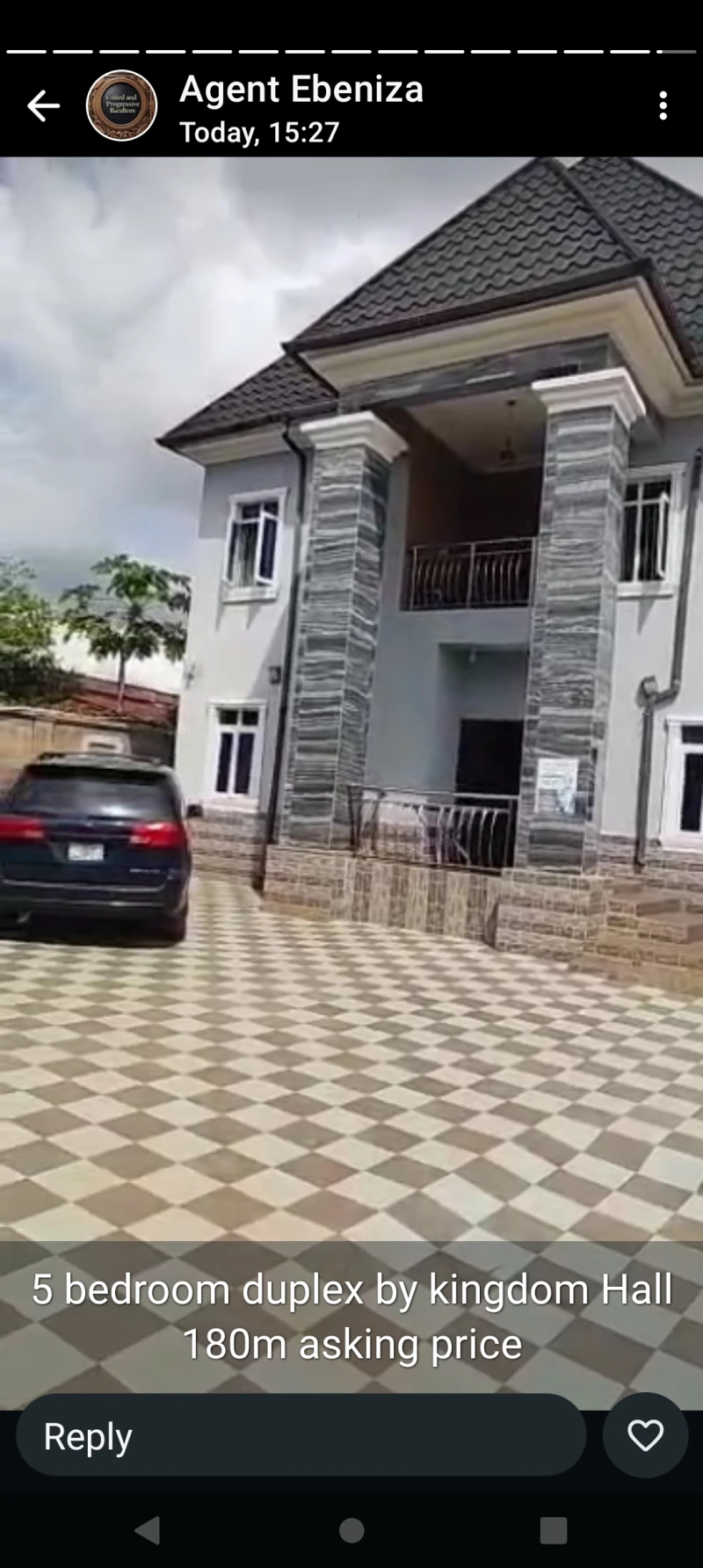 Duplex for Sale in 5 Bedroom Duplex. at Kingdom Hall, Delta cover picture