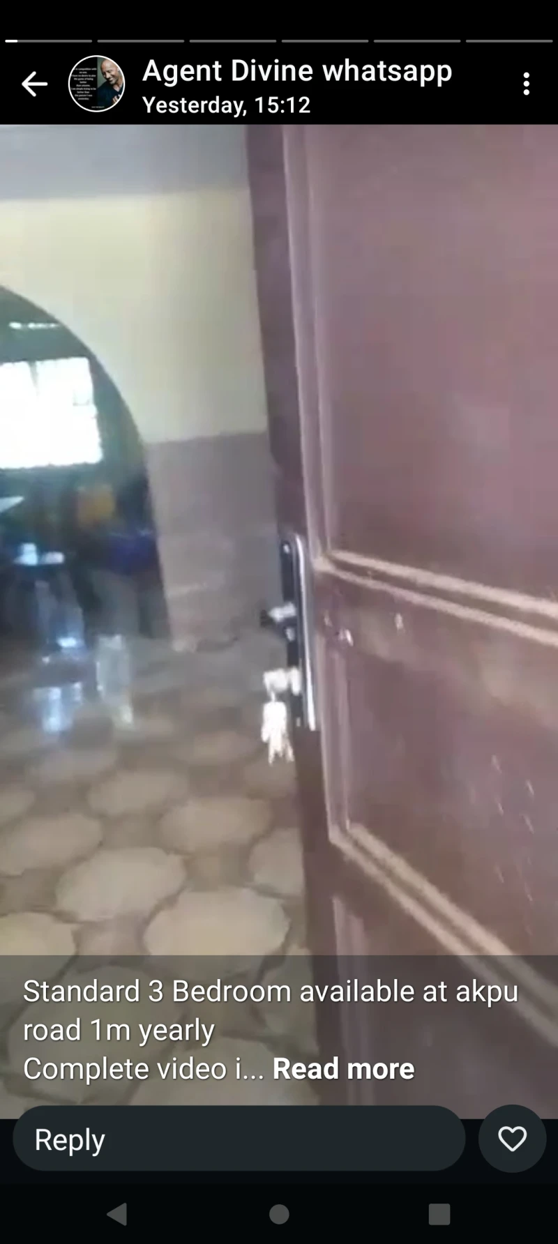 3 Bedroom Flat for Rent in Akpu road, Okpanam, Delta cover picture