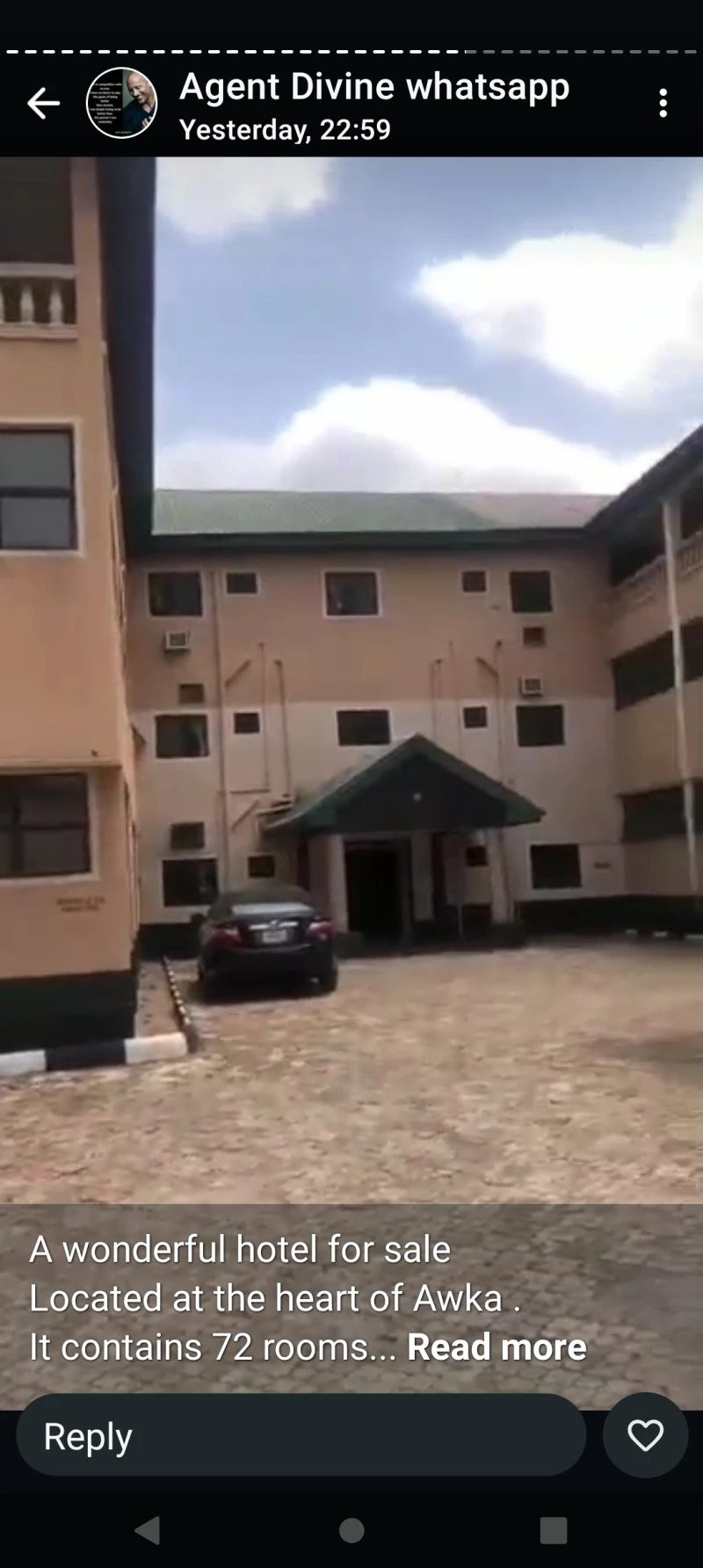 Hotel for Sale in Awka town. 72 rooms hotel, Anambra cover picture