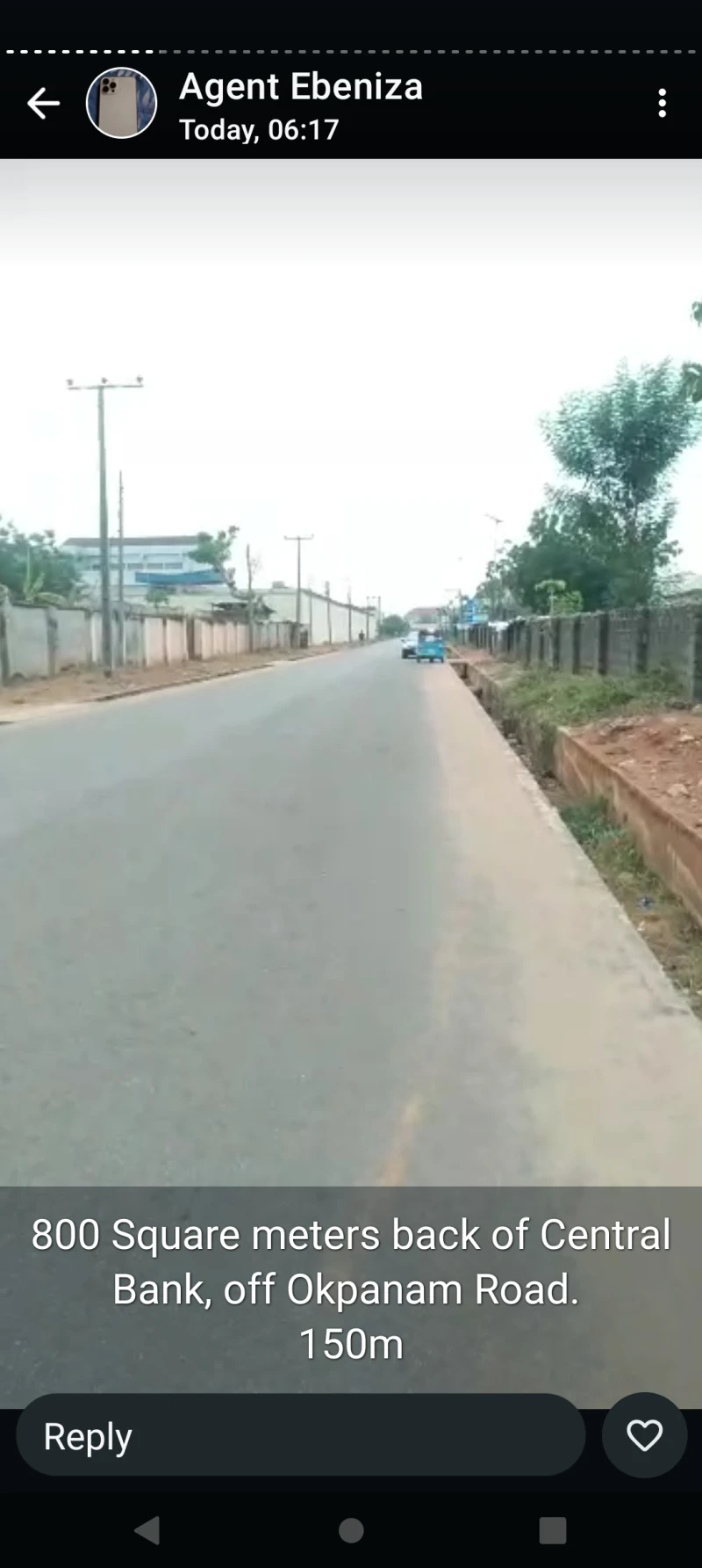 Land for Sale in Okpanam road, Delta