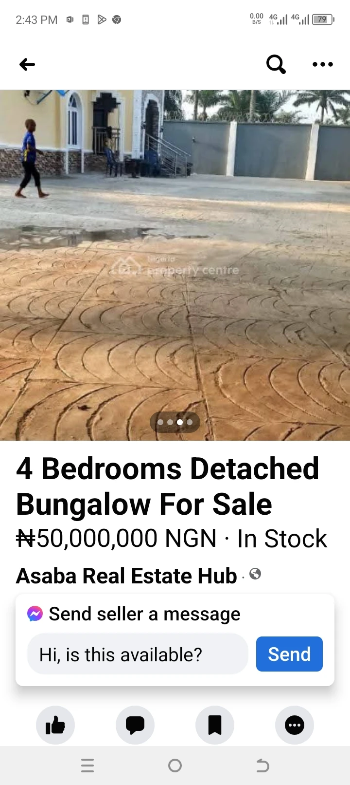 Bungalow for Sale in 4 bedroom fully detached bungalow with extral plots of land...Osisioma Abak/ Abia, Abia - Image 2