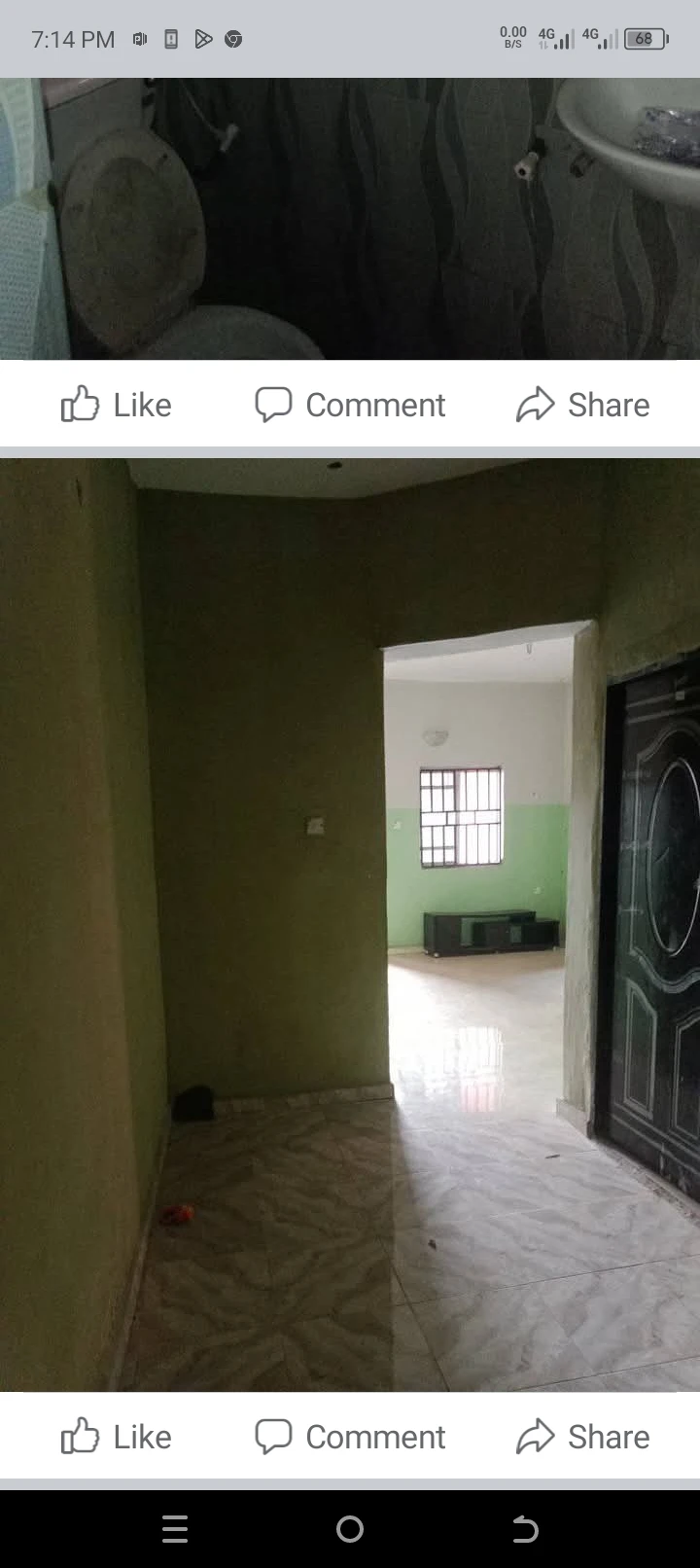 3 Bedroom Flat for Rent in Okpanan ....opposite line filling ...station 33 line, Delta - Image 2