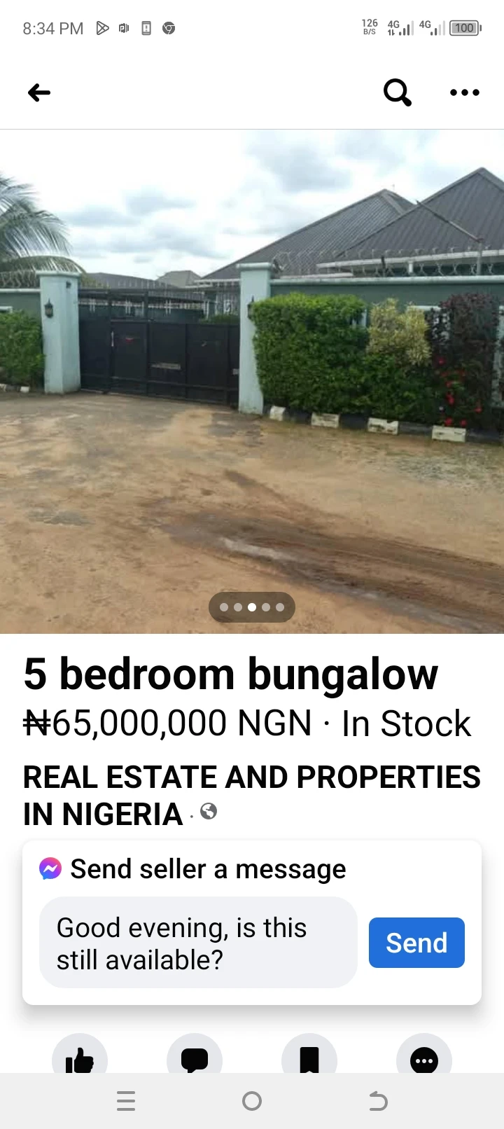 Bungalow for Sale in Mium Estate before mbiikpong ...5 bedroom  bungalow all rooms are en suite with modern designsEstate, Cross River - Image 1