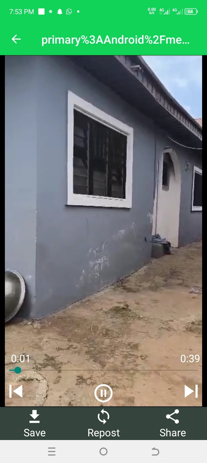 2 Bedroom Flat for Sale in Behind Hampton Okpanam road..2 units of 2 bedrooms 1 unit spacoiius bedsitter tittle CFO, Delta - Image 2