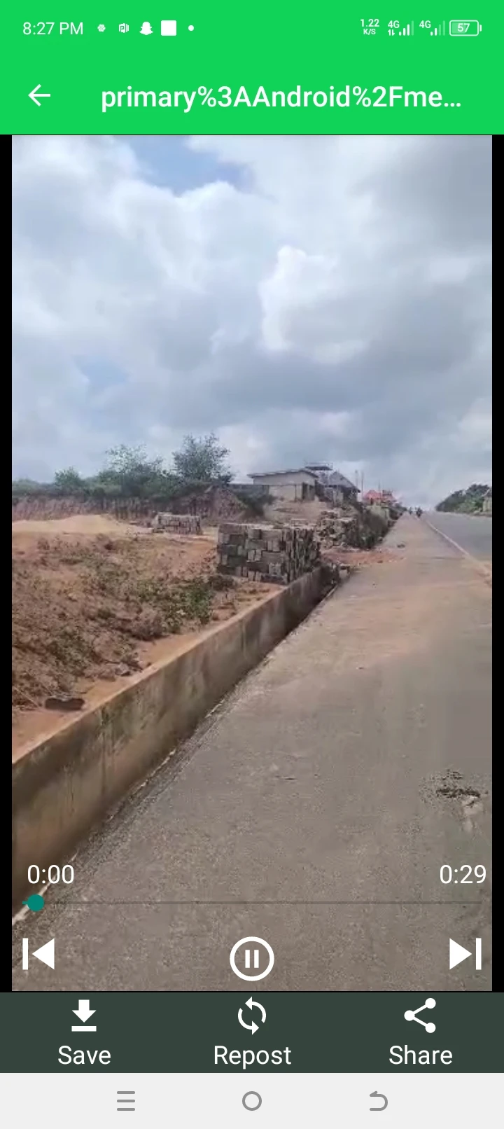Land for Sale in Okpanam ibusa tarred road sharp 100 ft by 100 ft for commercial  purposes while 50 by 100 is 1500000, Delta - Image 2