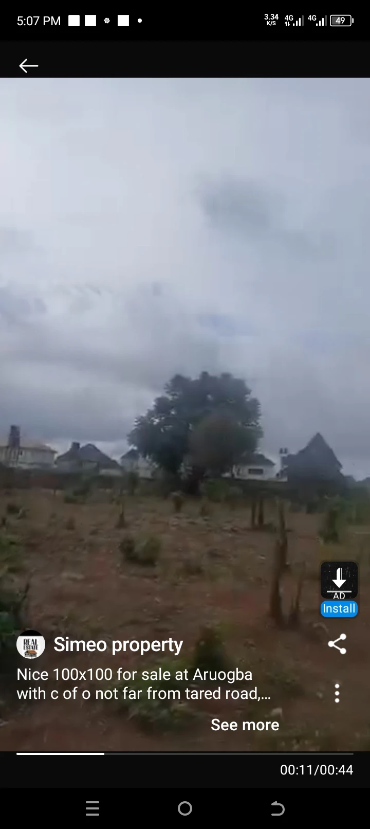Land for Sale in Arougba road close to style supermarket with COFO, Edo - Image 1