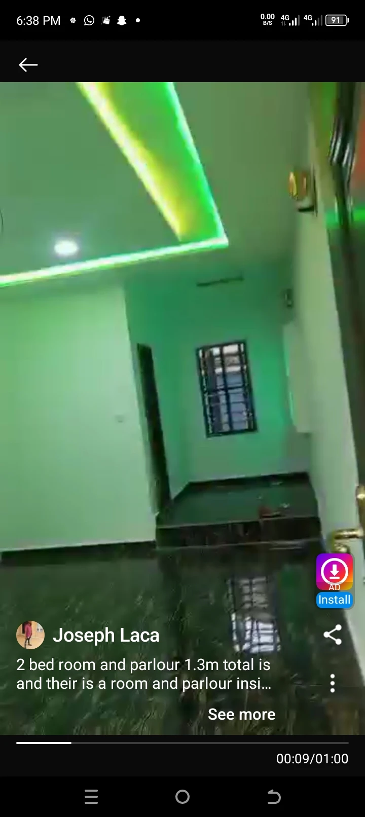 2 Bedroom Flat for Rent in Okoro road..with also a room and palour 1300000, Edo - Image 3
