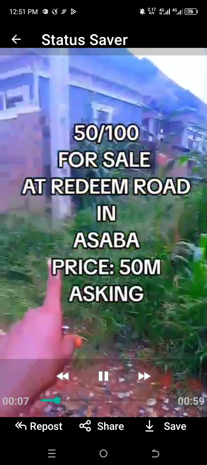 Land for Sale in At redeem road close to awele market, Delta - Image 2