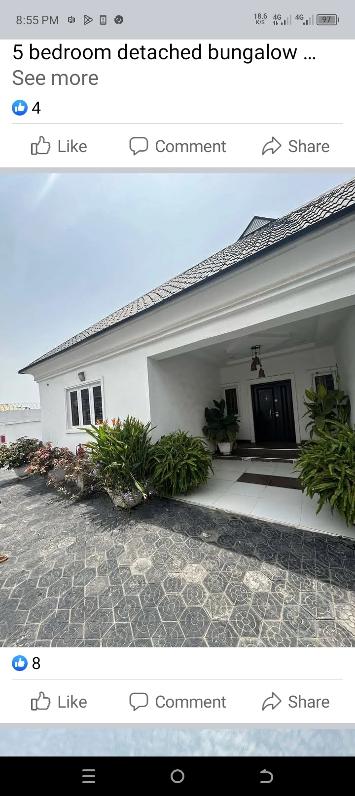 Bungalow for Sale in Ogundun ori oko ogundun...5 bedroom detached bungalow tastefully furnished with amiable parking space, Lagos cover picture
