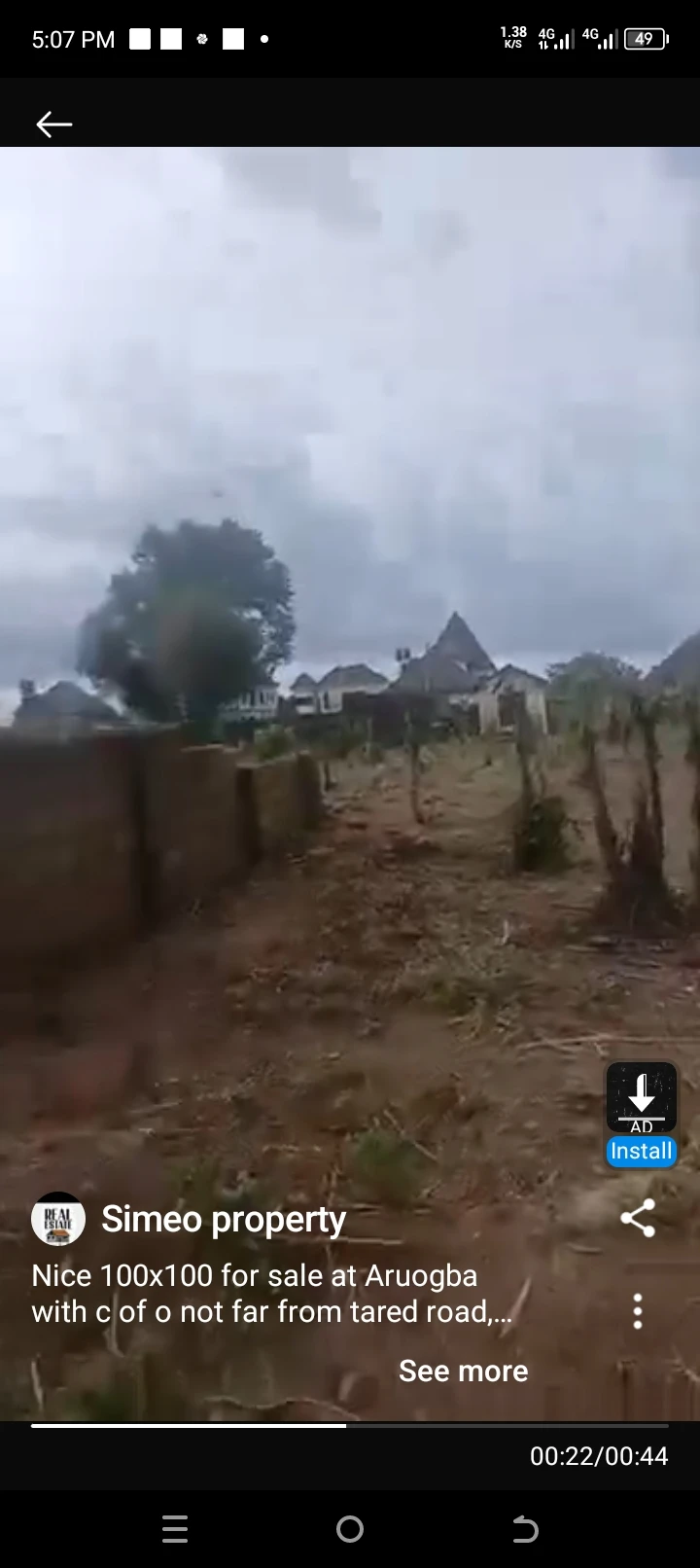 Land for Sale in Arougba road close to style supermarket with COFO, Edo cover picture