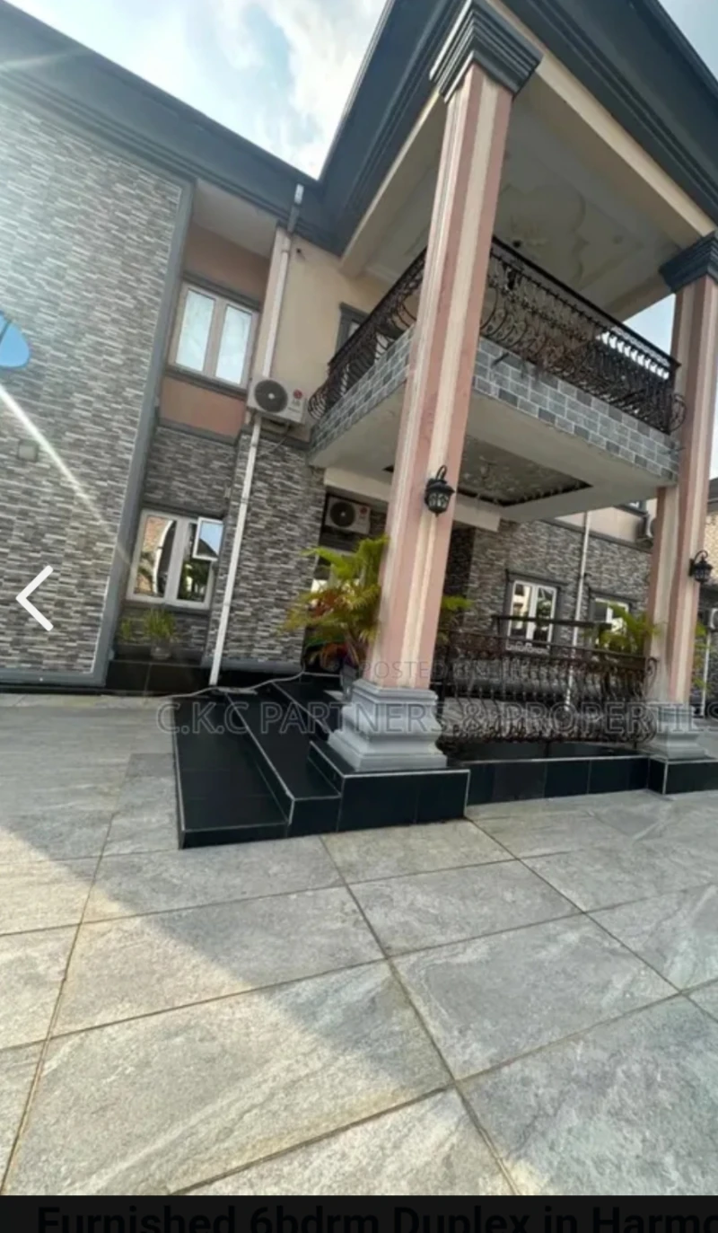 Duplex for Rent in A luxury and Tasteful six bedrooms Duplex built-in in two plot's of LAND 4 Rent in NAF HARMONY ESTATE Federal light security gurranteed Furnished to taste good and Accessible Road Network, Rivers - Image 1