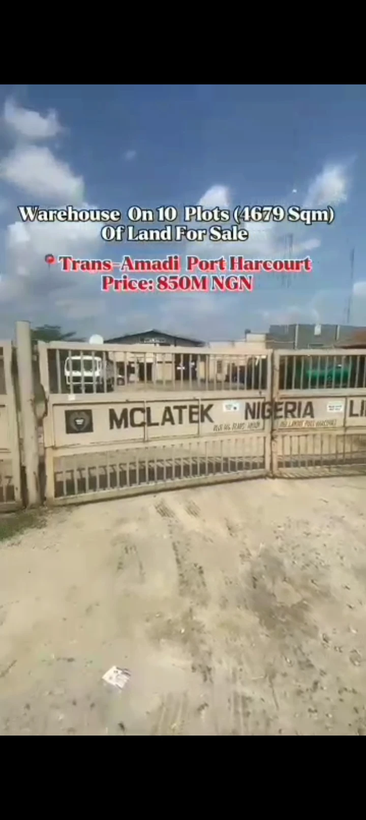 Ware House for Sale in Trans Amadi industrial layout, Rivers cover picture