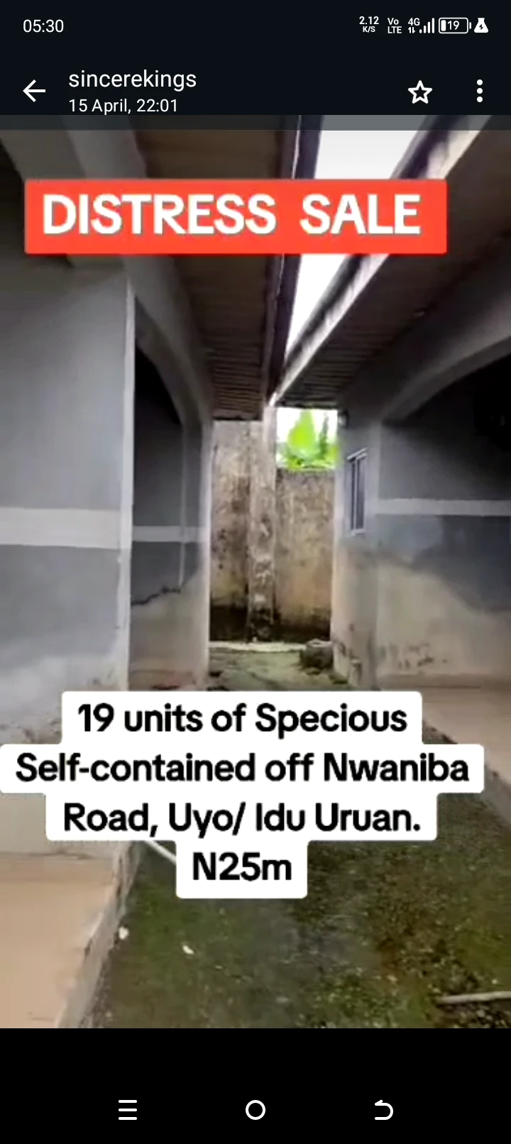 SelfContain for Sale in Besides 1000 units housing estate ,idu / nwaniba road, Akwa Ibom - Image 1