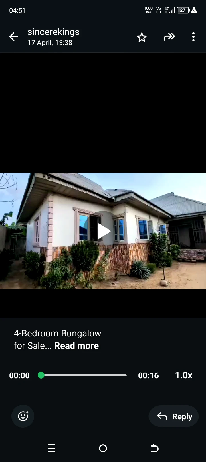 Bungalow for Sale in Nwaniba road by lucky filling station, Akwa Ibom cover picture
