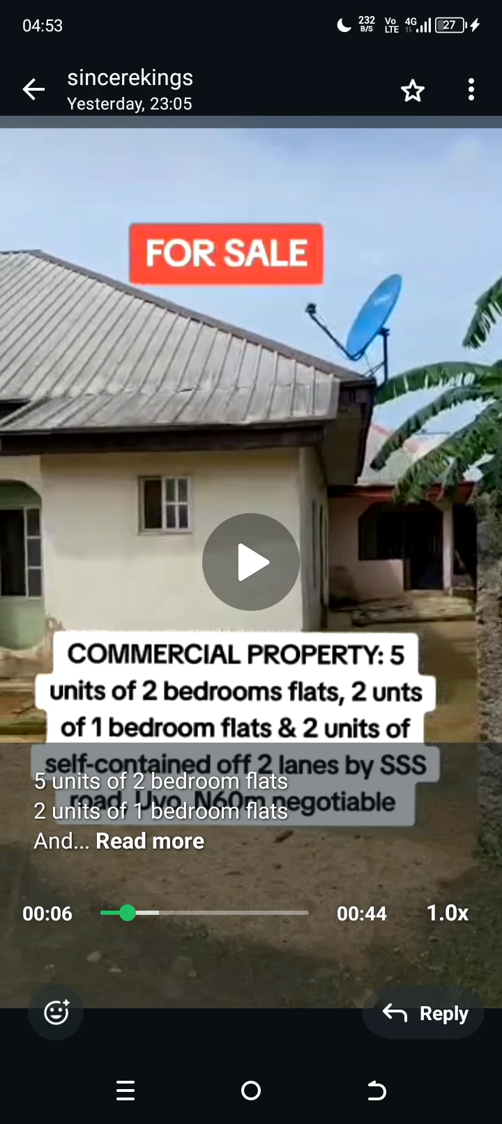 Bungalow for Sale in SSS road by 2 lane, Akwa Ibom cover picture