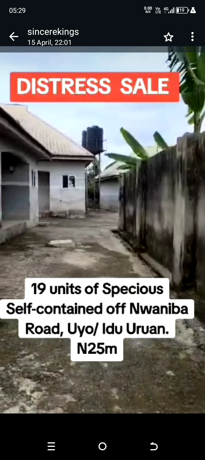SelfContain for Sale in Besides 1000 units housing estate ,idu / nwaniba road, Akwa Ibom