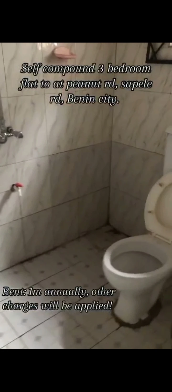 3 Bedroom Flat for Rent in Peanut road off sapele road, Edo - Image 1