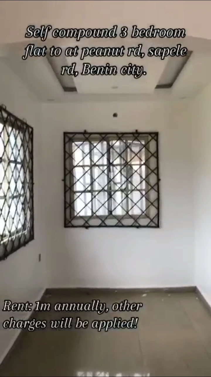3 Bedroom Flat for Rent in Peanut road off sapele road, Edo cover picture