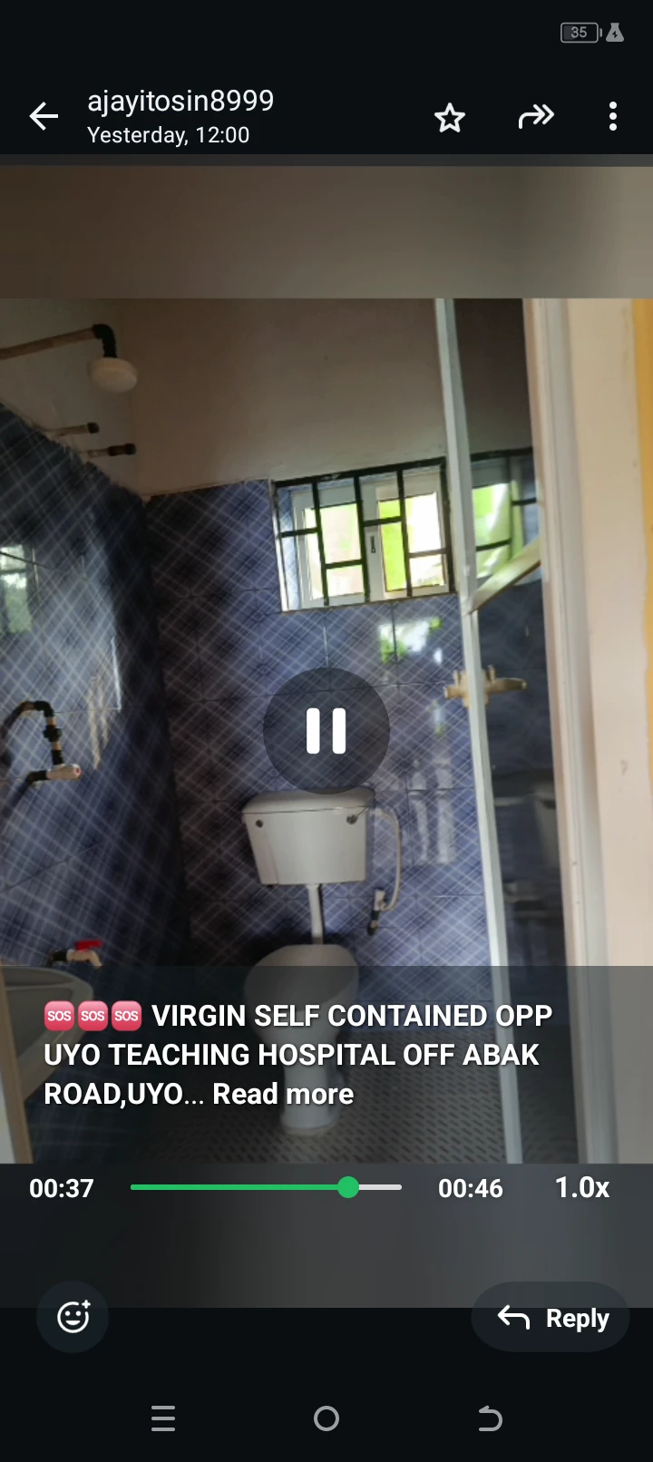 SelfContain for Rent in Teaching hospital off abak road, Akwa Ibom - Image 1