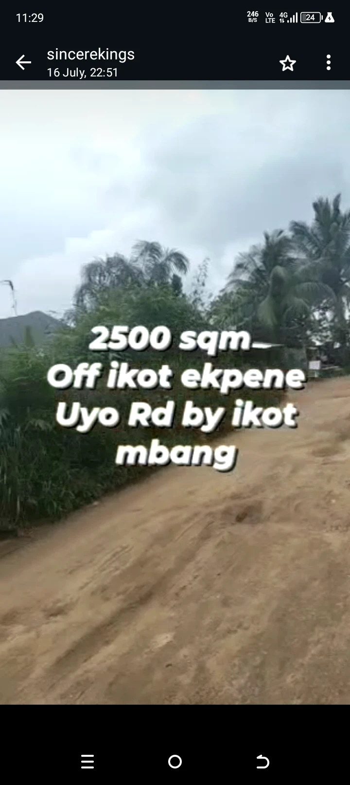 Land for Sale in Ikot ekpene by Uyo Express road, Akwa Ibom - Image 1