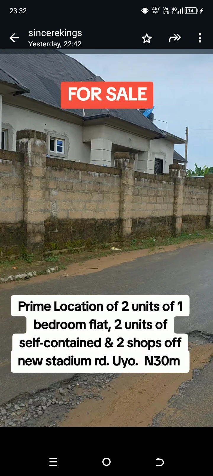 Bungalow for Sale in Off stadium .., Akwa Ibom - Image 1
