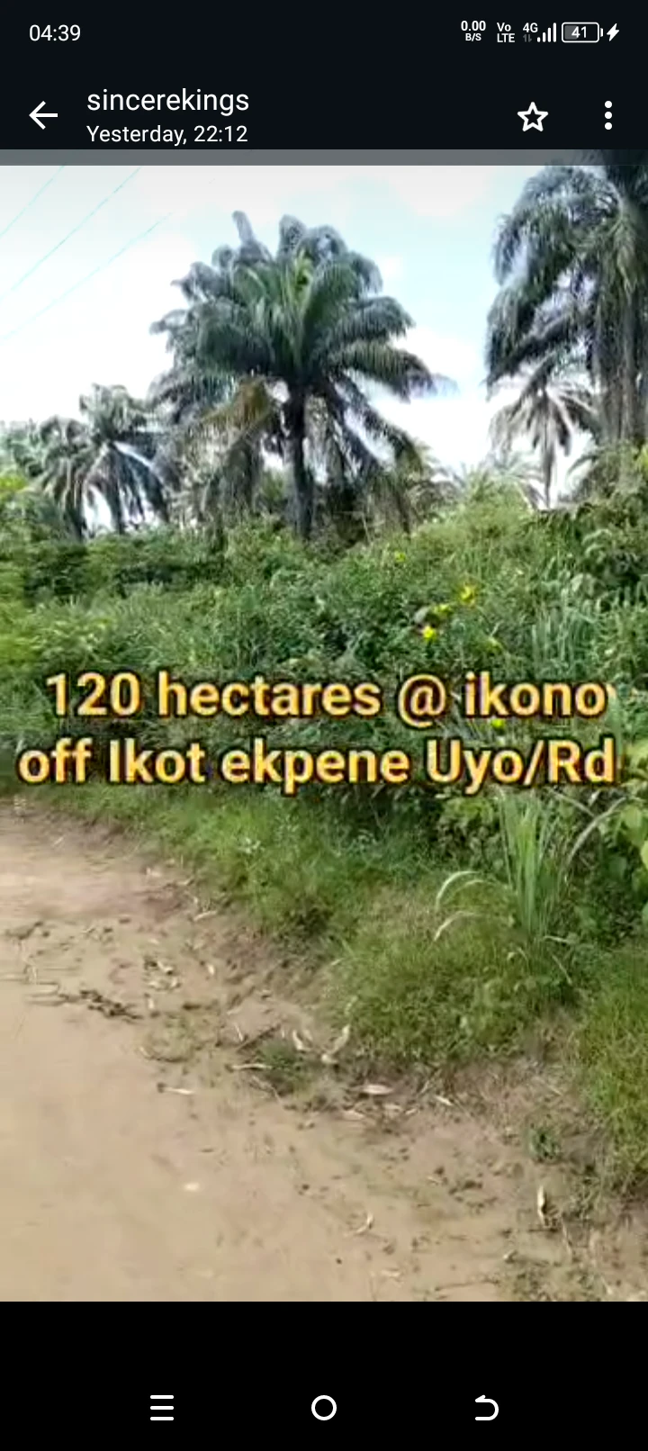 Land for Sale in Off Ikot ekpene / Uyo road, Akwa Ibom cover picture