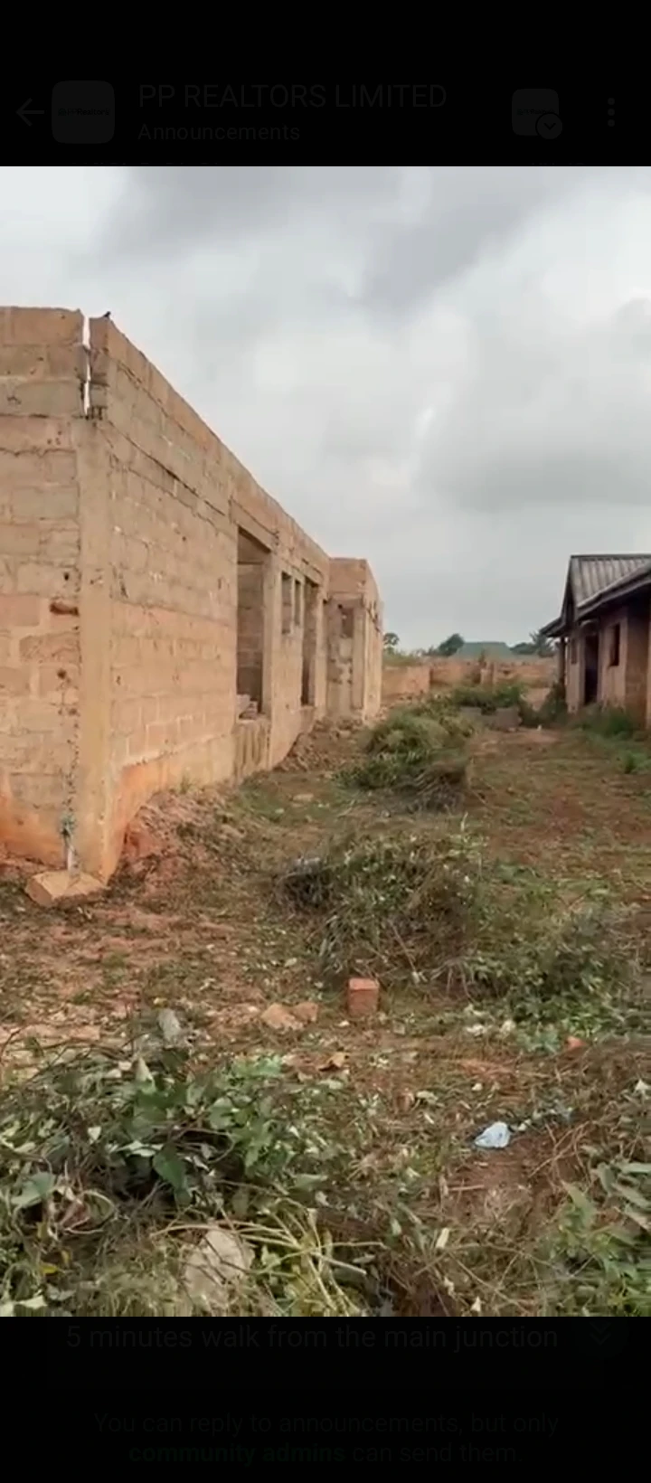 Uncompleted Building for Sale in Divine grace egba, Edo - Image 1