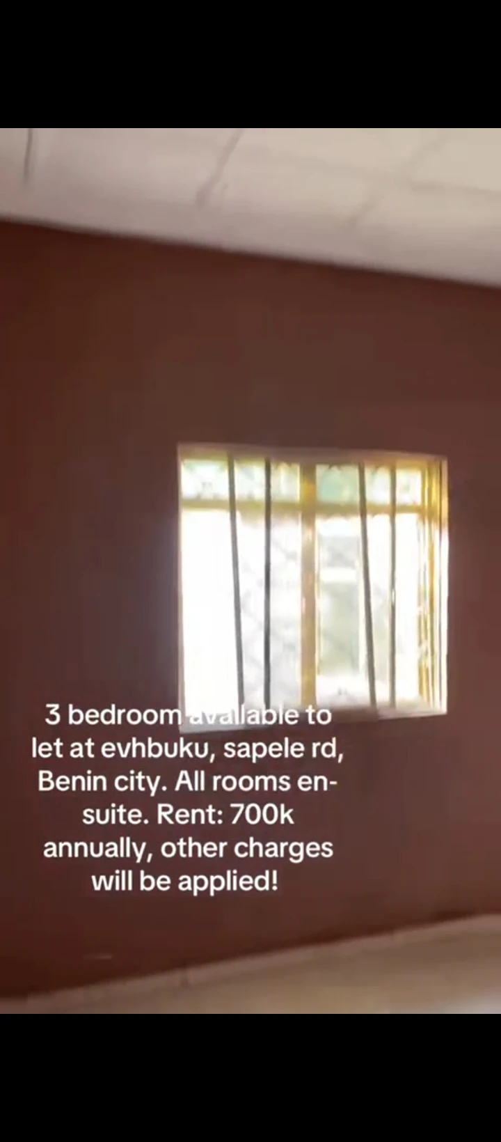 3 Bedroom Flat for Rent in Evhukha off sapele road, Edo - Image 1