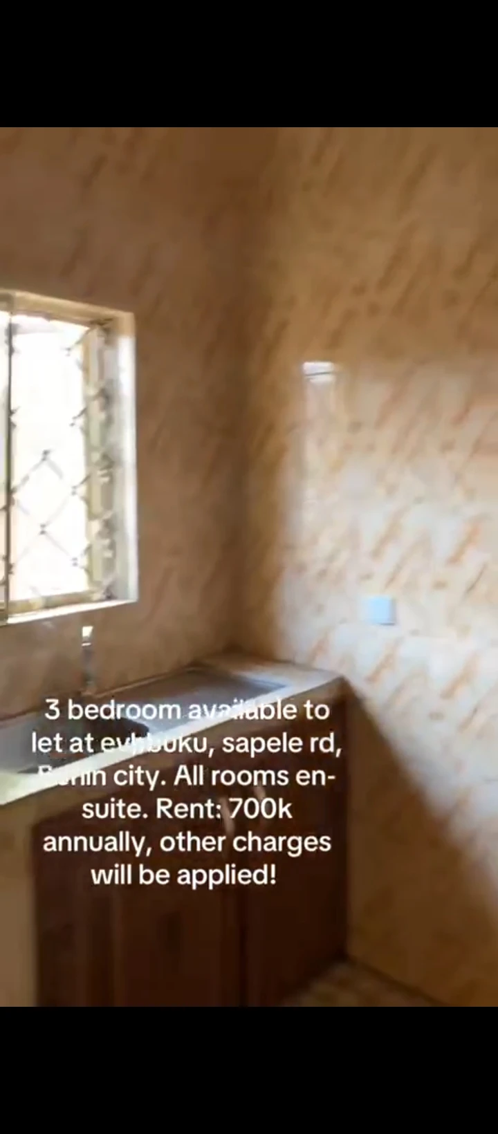 3 Bedroom Flat for Rent in Evhukha off sapele road, Edo - Image 2